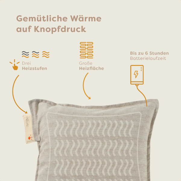 Pleafs Heizkissen Outdoor 45x45cm Grullo, 1 Stk